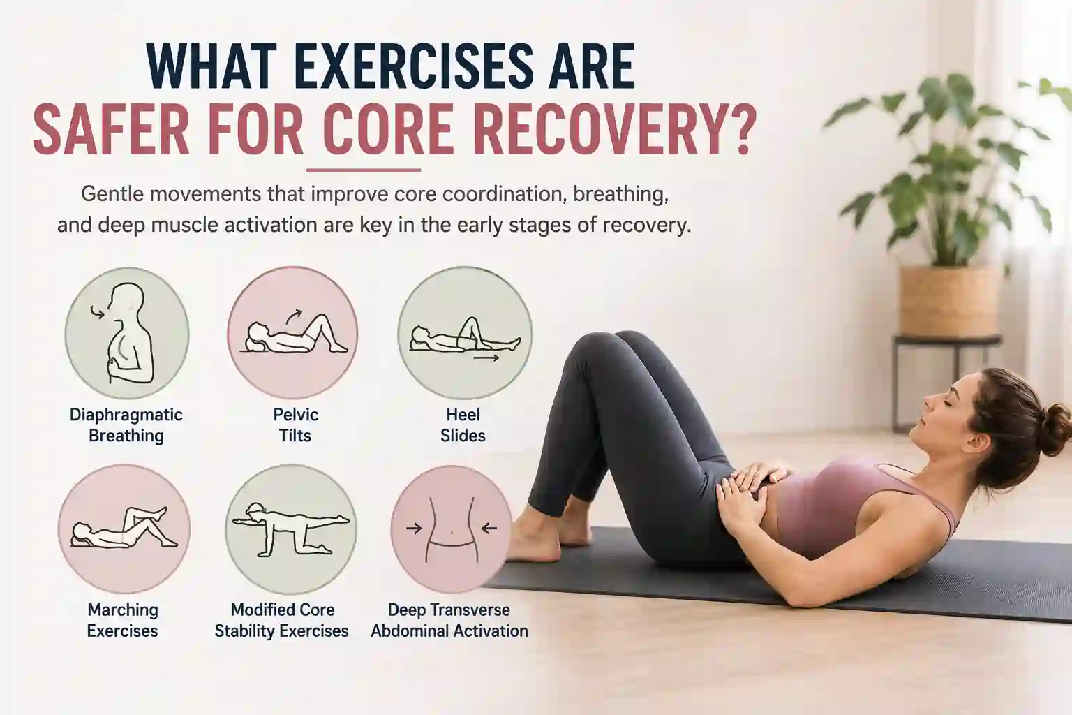 Which exercises may help diastasis recti Redditch?